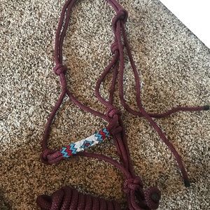 Rope horse halter
